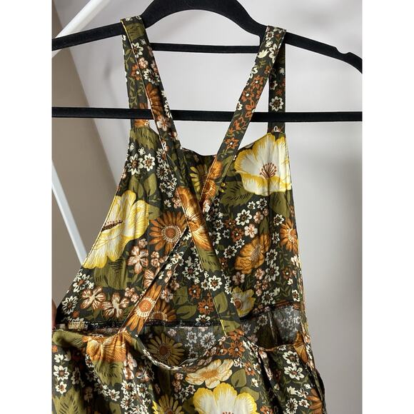 Spell & the Gypsy Collective Mustard Desert Daisy Pinafore Mini Dress Women's XS - Picture 7 of 11